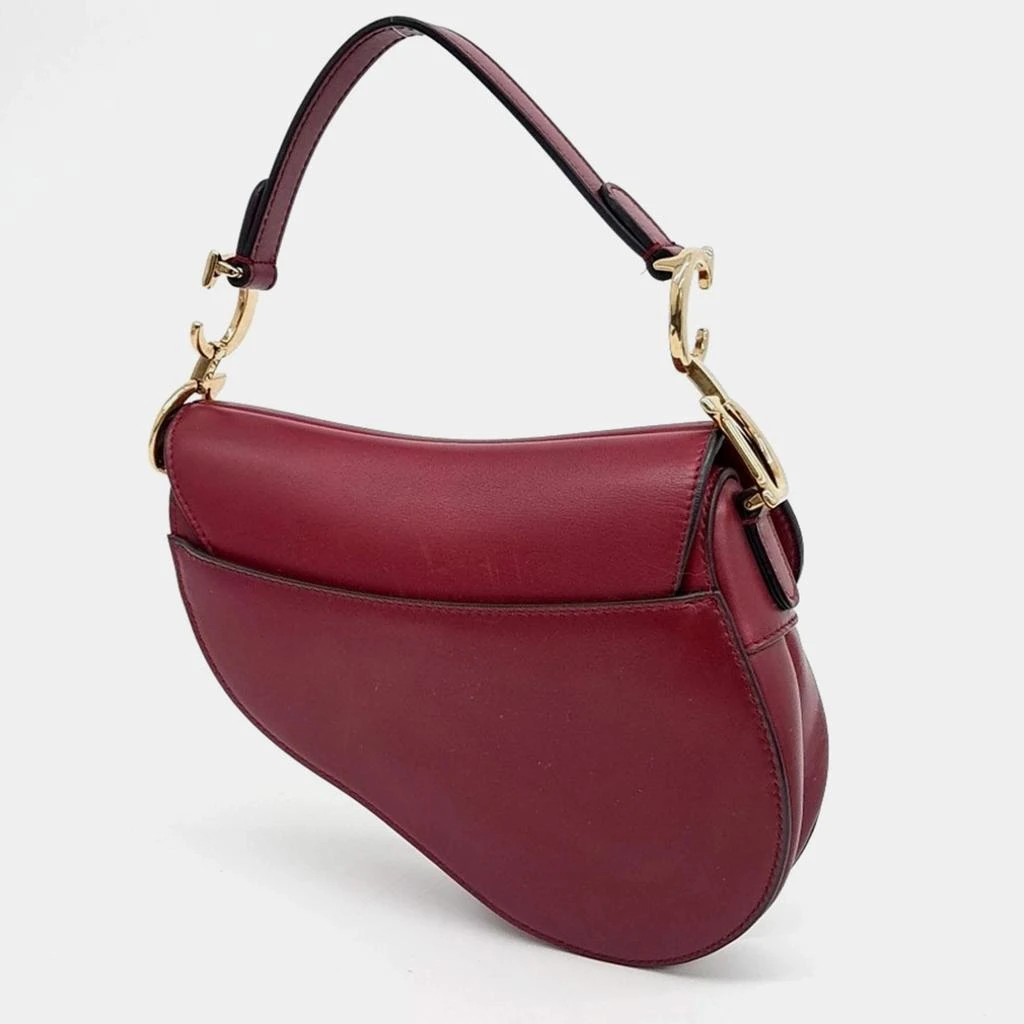 Dior Dior Red Leather Mini Saddle Bag 2