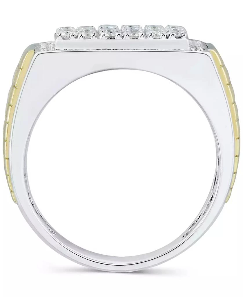 Grown With Love Men's Lab Grown Diamond Cluster Ring  (1 ct. t.w.) in 10k Two-Tone Gold 5
