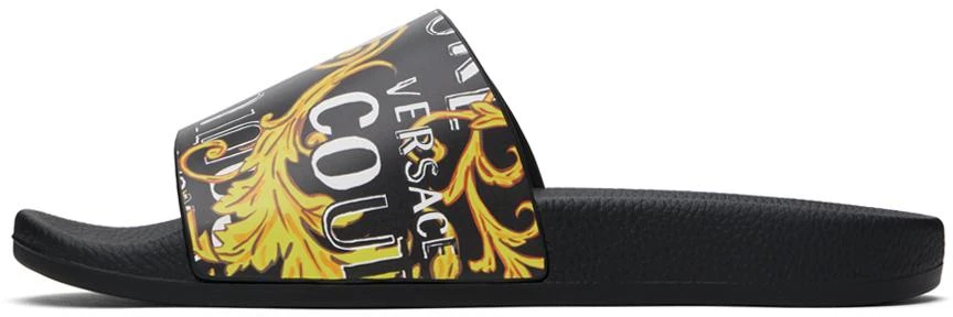 Versace Black Barocco Pool Slides 3