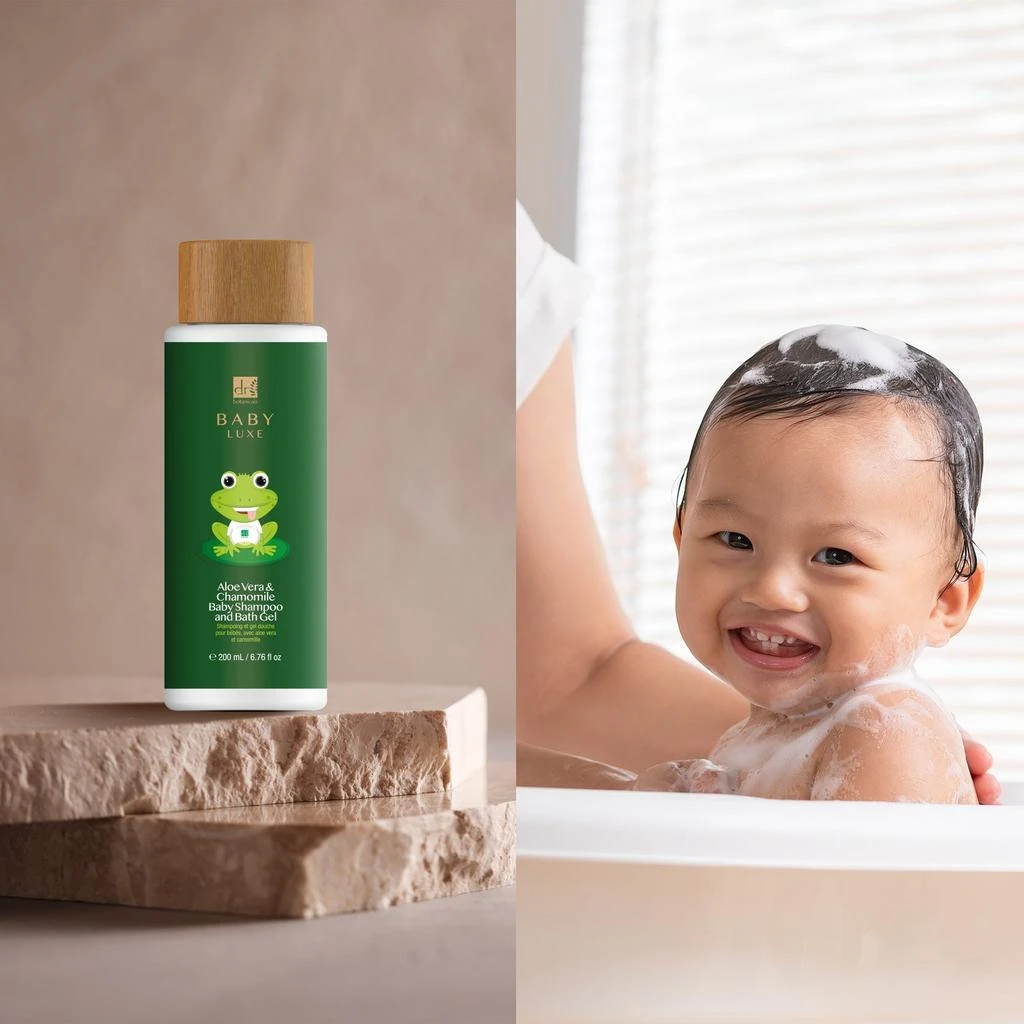Dr. Botanicals Baby Lux Aloe Vera & Chamomile Baby Shampoo & Bath Gel 200ml Twin Value Savings Pack 6
