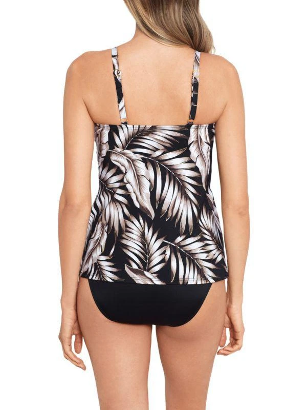 Miraclesuit Plus Oasis LoveTwist Print Tankini Top 2