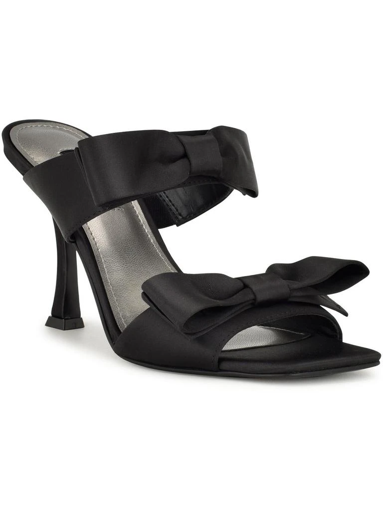 Nine West WN Yoloh 2 Womens Satin Bow Heels 1
