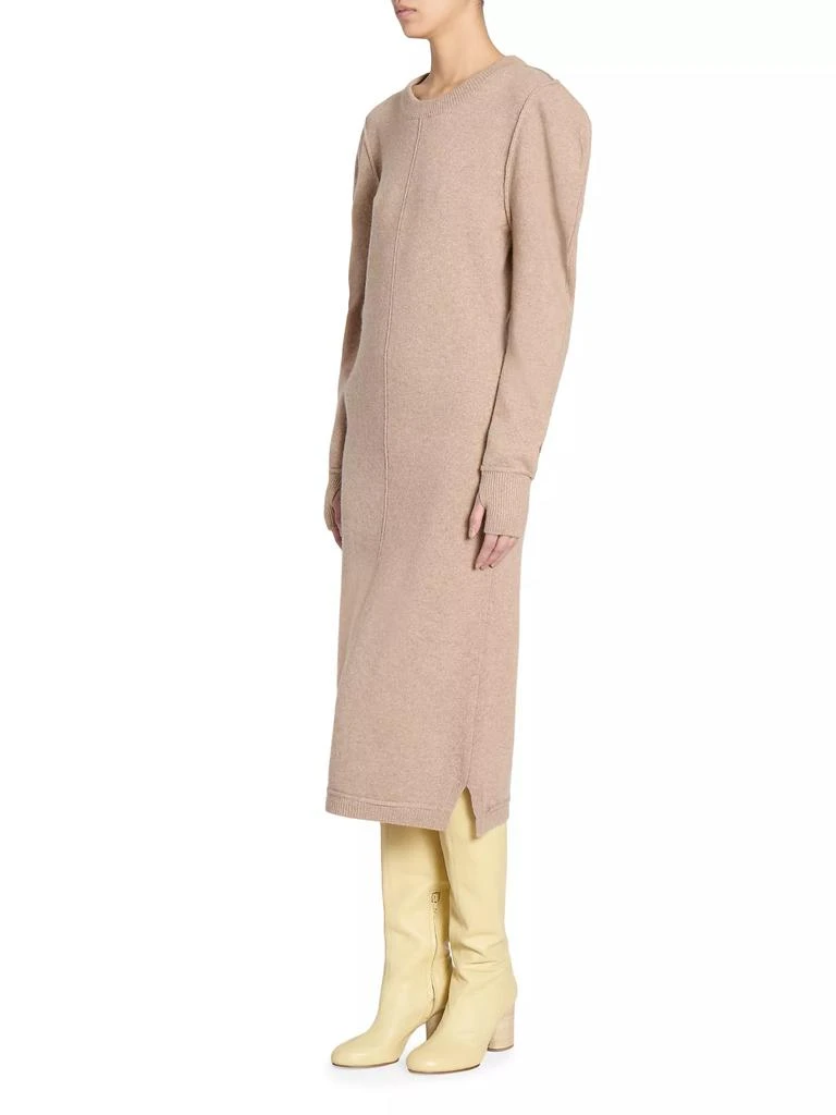 Lemaire Wool Seamed Crewneck Midi-Dress 4
