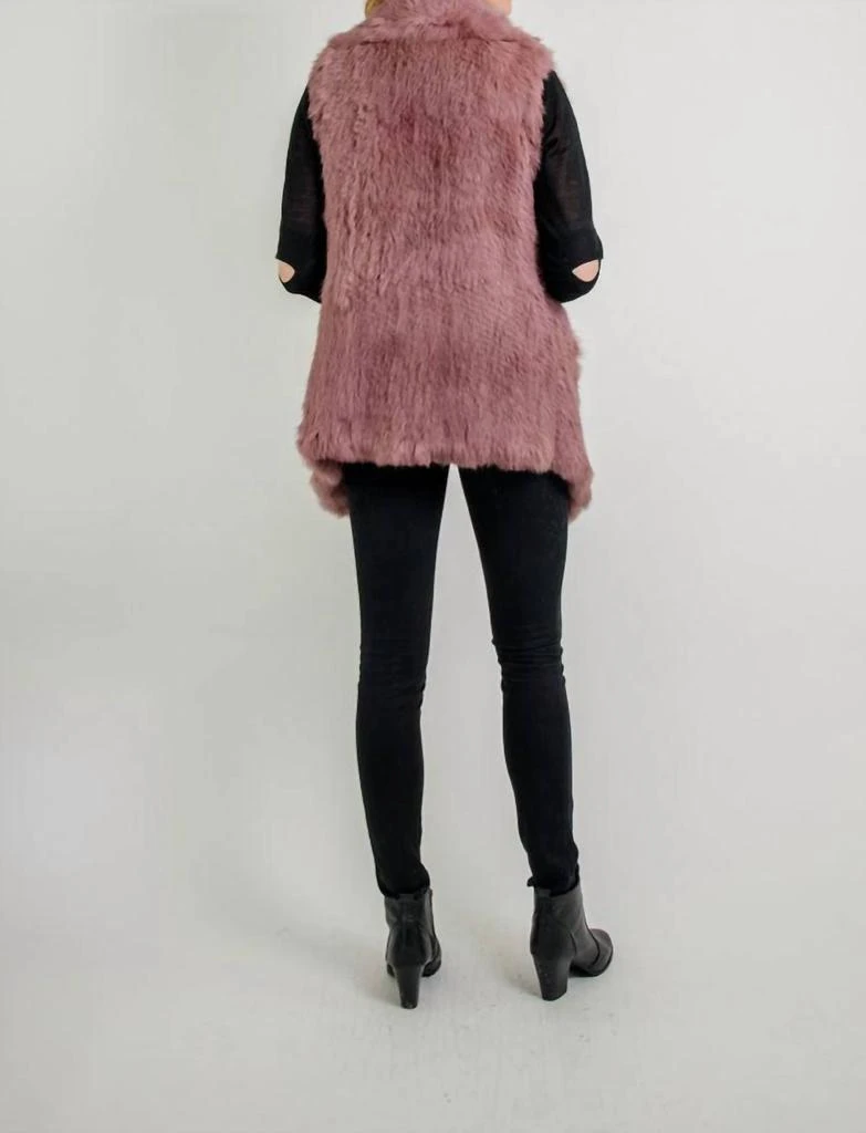 Love Token Chloe Genuine Rabbit Fur Vest 2