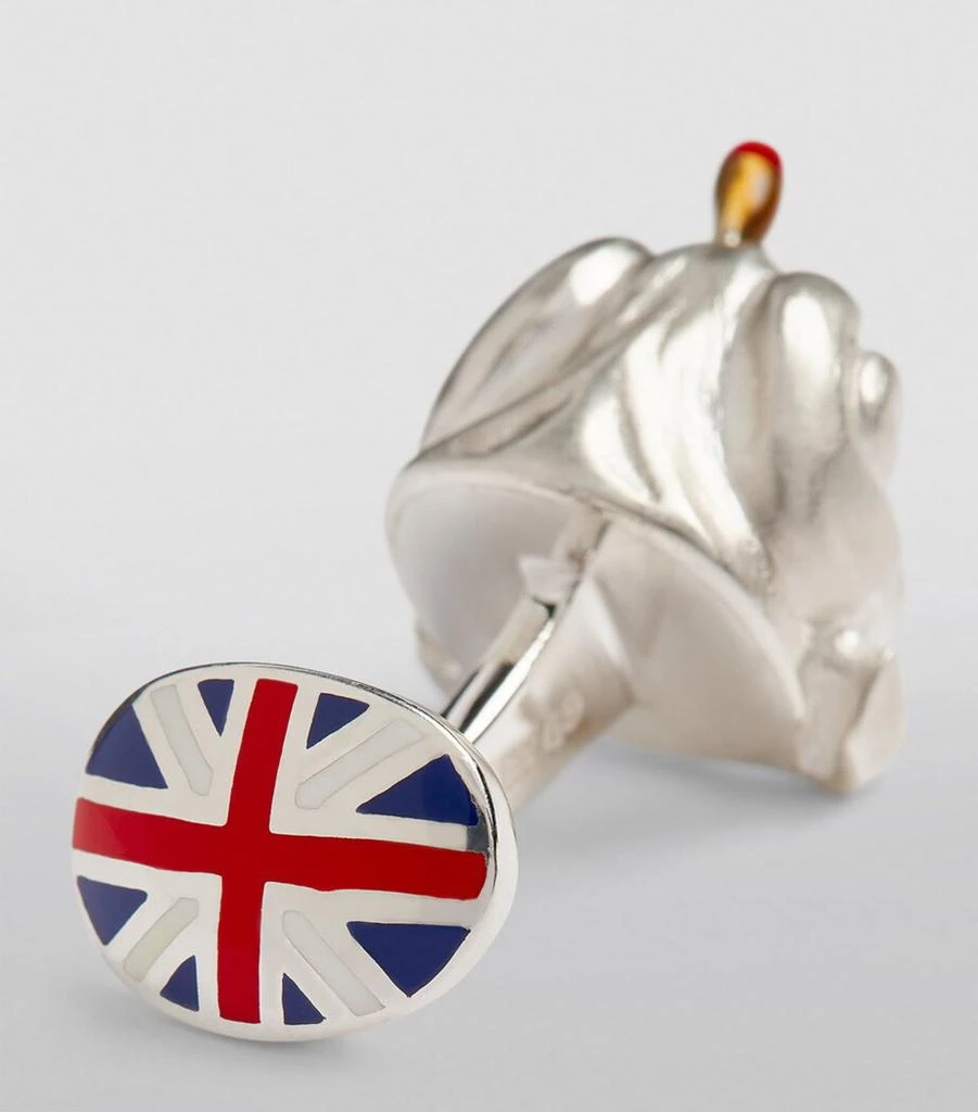 Deakin & Francis Sterling Silver English Bulldog Cufflinks 6