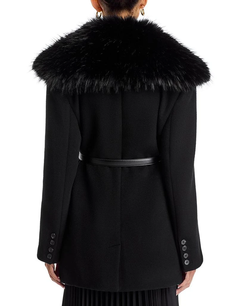Self Portrait Faux Fur Collar Coat 3