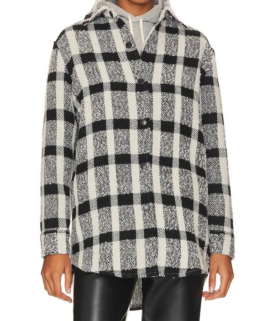 Steve Madden Eldridge Shirt Jacket In Black 2