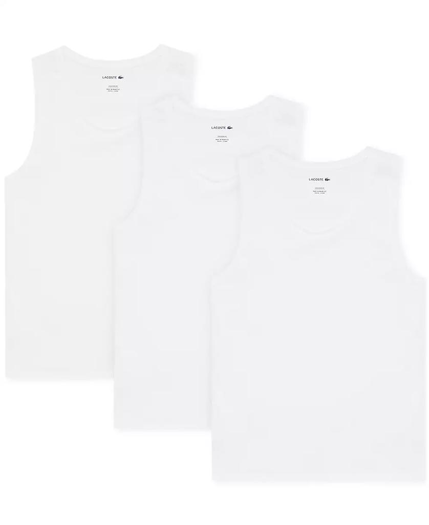 Lacoste Men's 3-Pack Essential Slim Tank Tops
