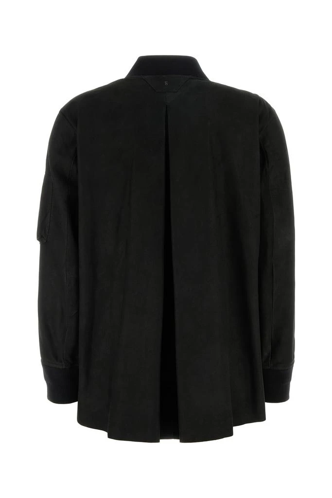 SANTORO Black suede bomber jacket 2