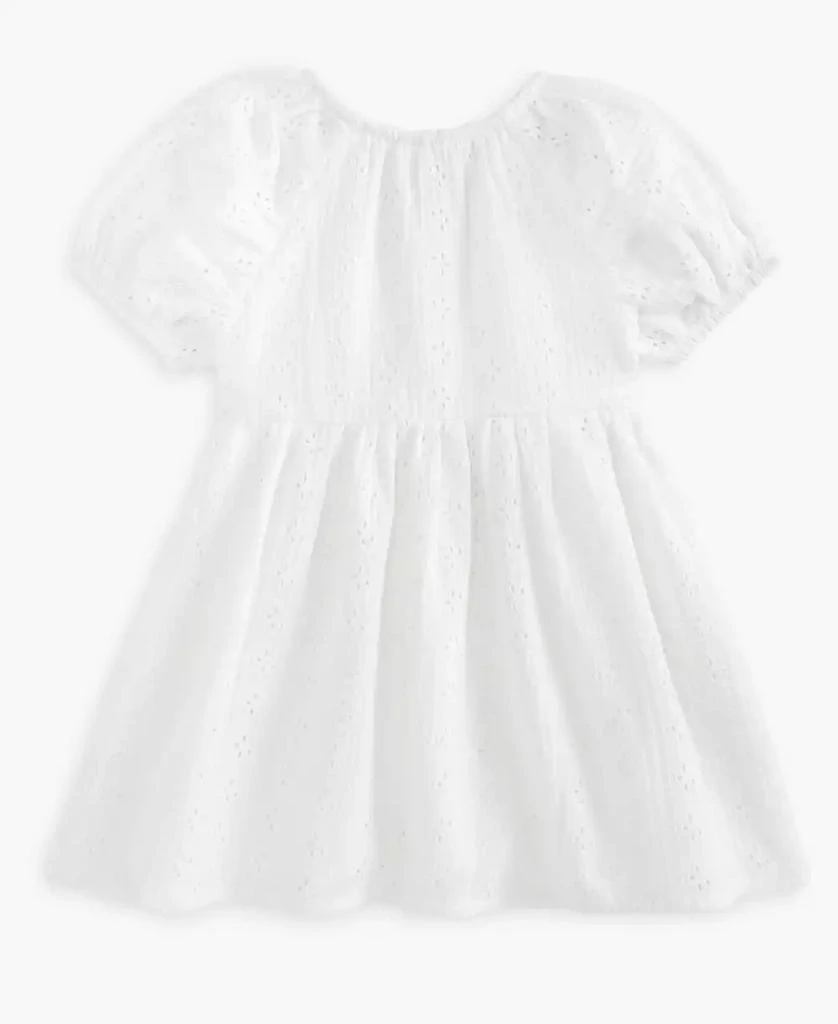First Impressions Baby Girls Woven Cotton Eyelet Dress, Exclusively at Macy's 2