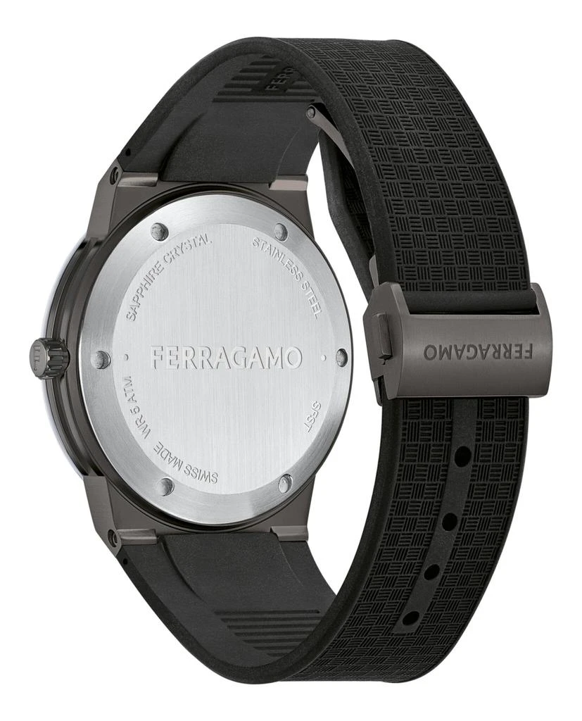 Salvatore Ferragamo Ferragamo Infinity Sapphire Silicone Watch 3