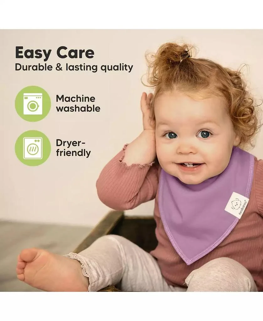 KeaBabies 10pk Baby Bandana Bibs, Cotton Baby Drool Bibs for Baby Boy, Girl, Baby Bibs for Infant, Newborn 7