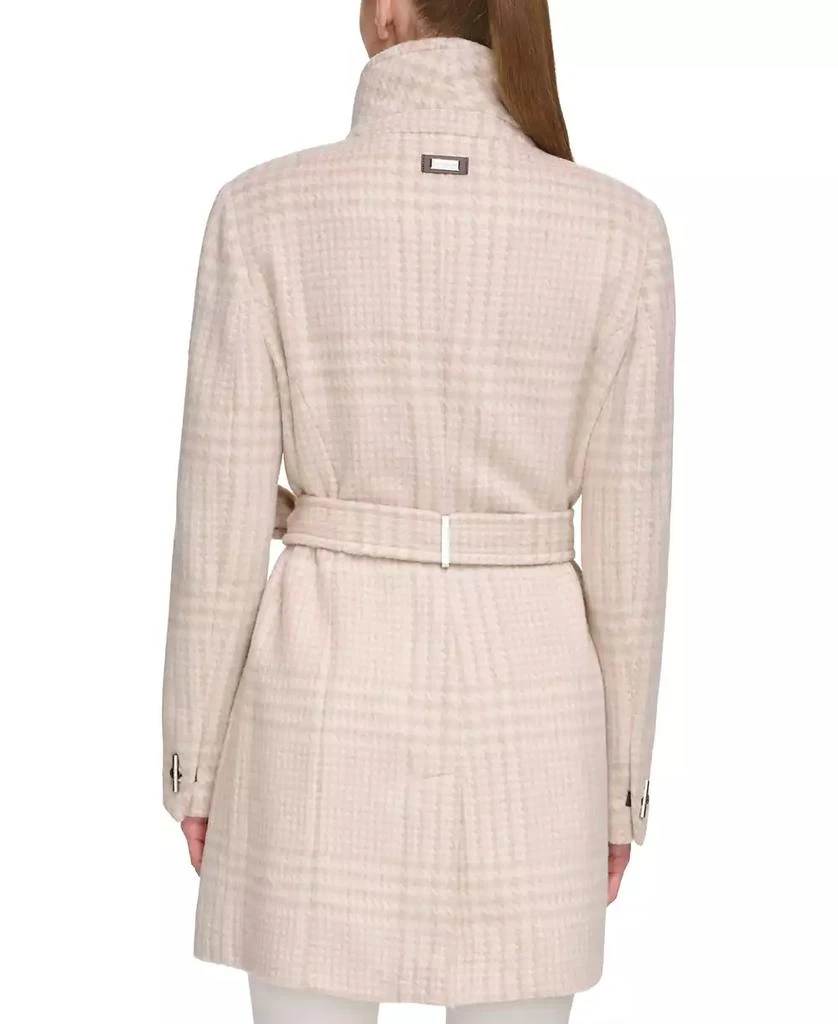 Calvin Klein Womens Asymmetrical Belted Wrap Coat, Created for Macys 2