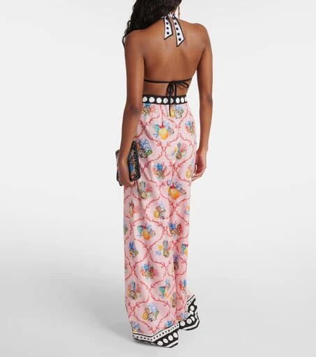 Dolce 
Gabbana Capri printed cotton palazzo pants 3