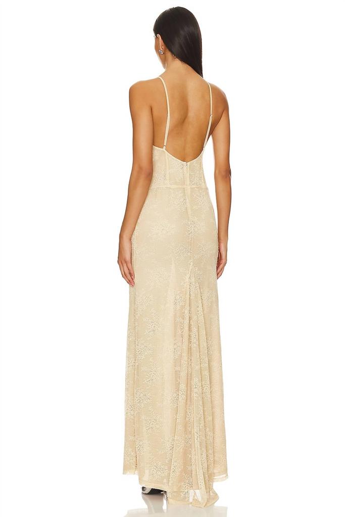 NBD Cozette Maxi Dress In Sand