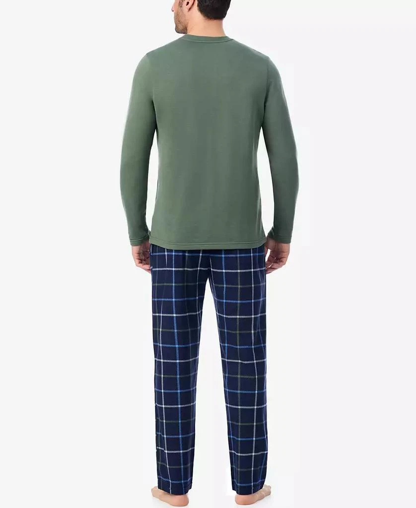 Cuddl Duds Men
s Cozy Lodge Long Sleeve Pajama Set 2