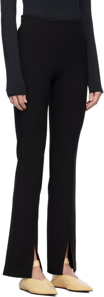 LVIR Black Slit Trousers