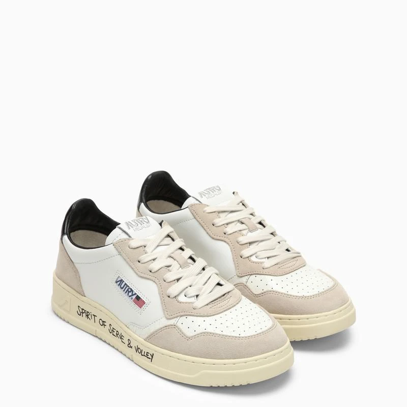 AUTRY Medalist trainer in white/black leather and suede 3