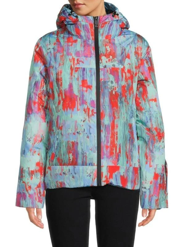 NOIZE Abstract Hooded Parka 1