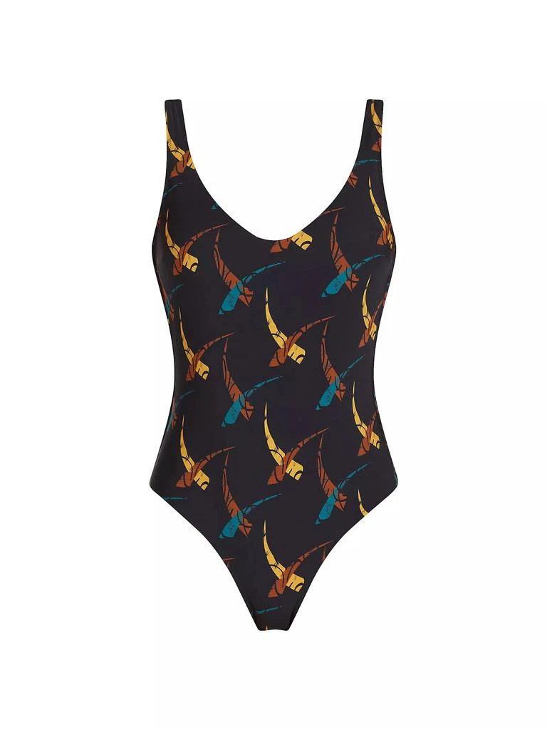 VALIMARE Verona Stamped One-Piece Swimsuit 1