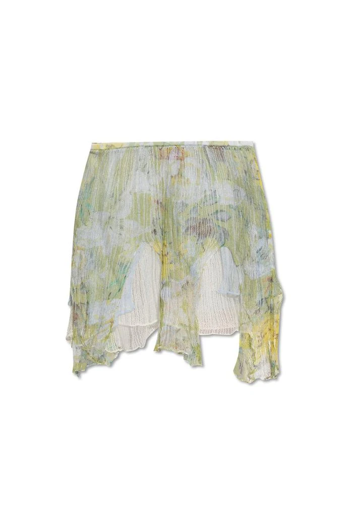 Diesel Diesel M-Atreius Floral Printed Asymmetric Mini Skirt 1