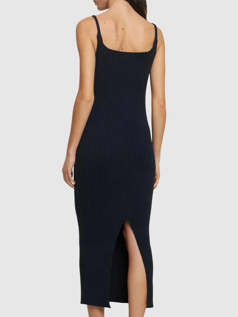 AURALEE Cotton Wide Rib Knit Maxi Dress 2