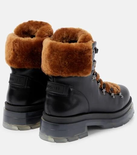Bogner Swansea shearling-trimmed leather ankle boots 3