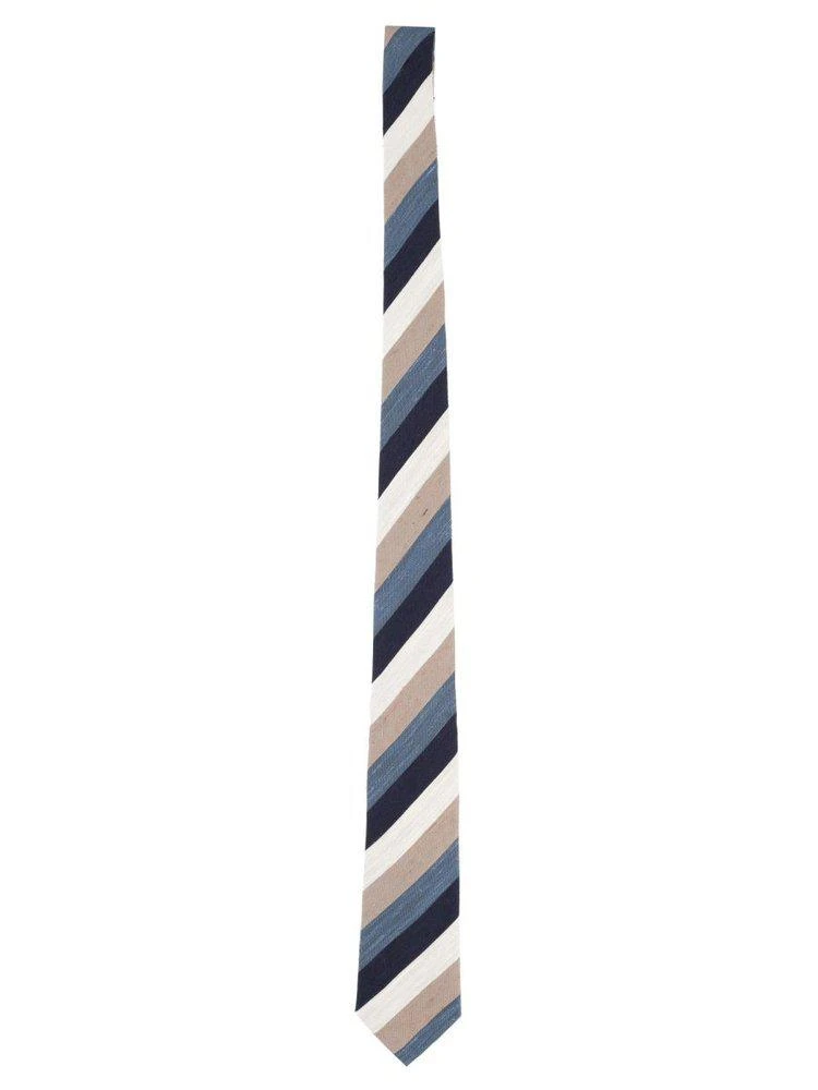 TAGLIATORE Tagliatore Striped Silk Tie