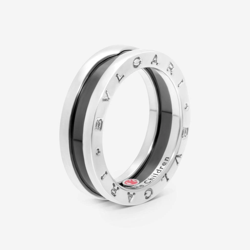 BVLGARI Bulgari Save the Children Sterling Silver Black Onyx Ring Sz. 8.75 346104 1