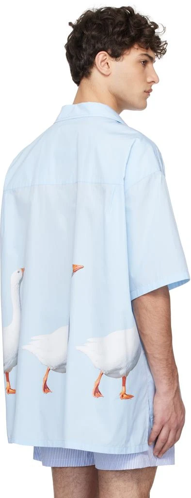 Moschino Blue Goose Cotton Poplin Shirt 3