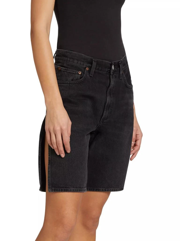 AGOLDE Vida High-Rise Split Jean Shorts 4