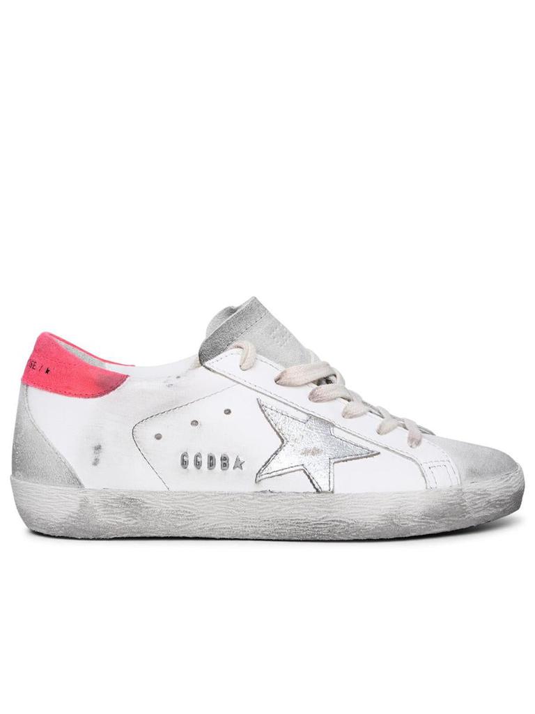 Golden Goose Golden Goose 'Super-Star Classic' White Leather Sneakers