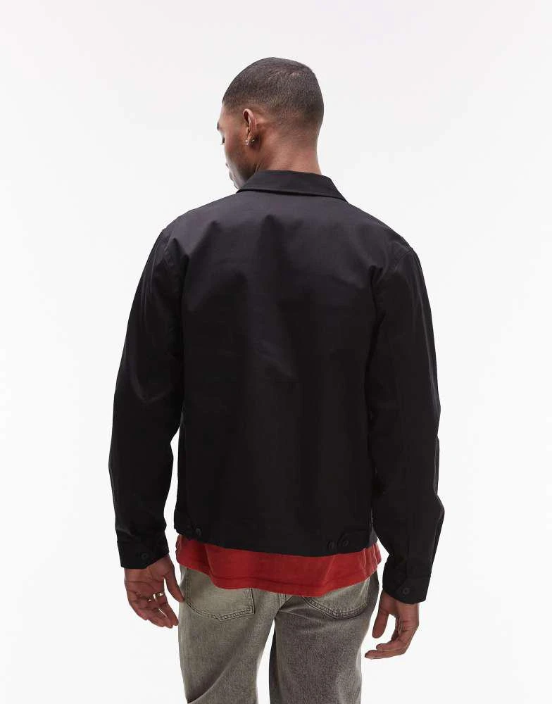 Lacoste Lacoste trucker jacket in black 4