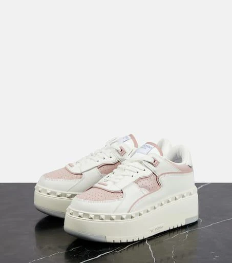 Valentino Freedots XL leather platform sneakers 4