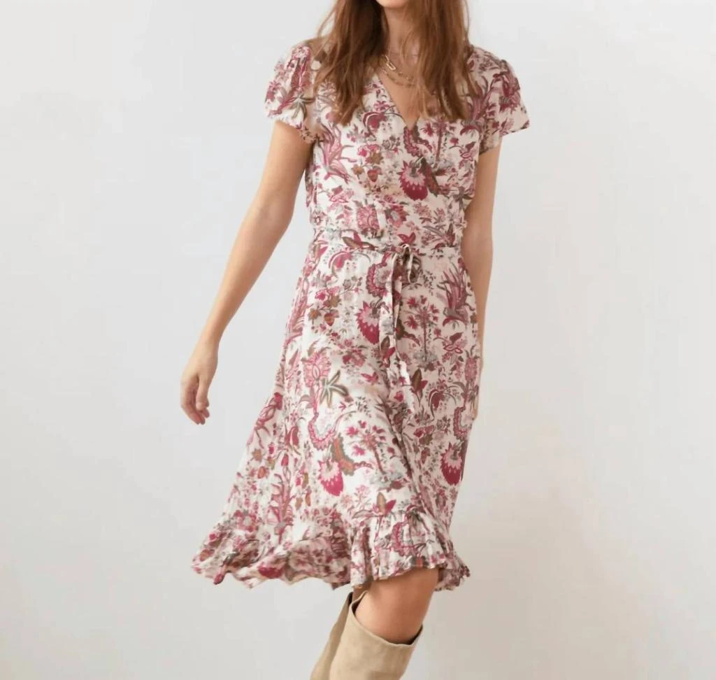 Guadalupe Design Astrid Multi Floral Dress In Trovata 1