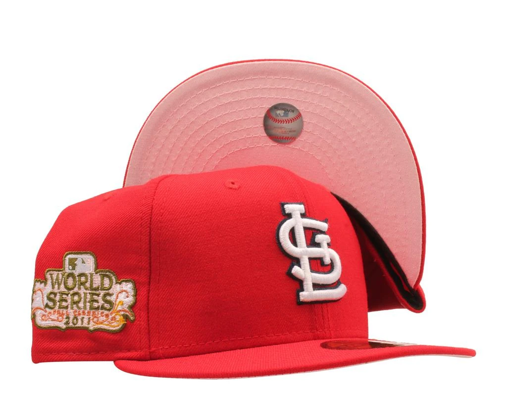 New Era 59Fifty MLB St. Louis Cardinals 2011 World Series Fitted W/ Pink Bottom 1