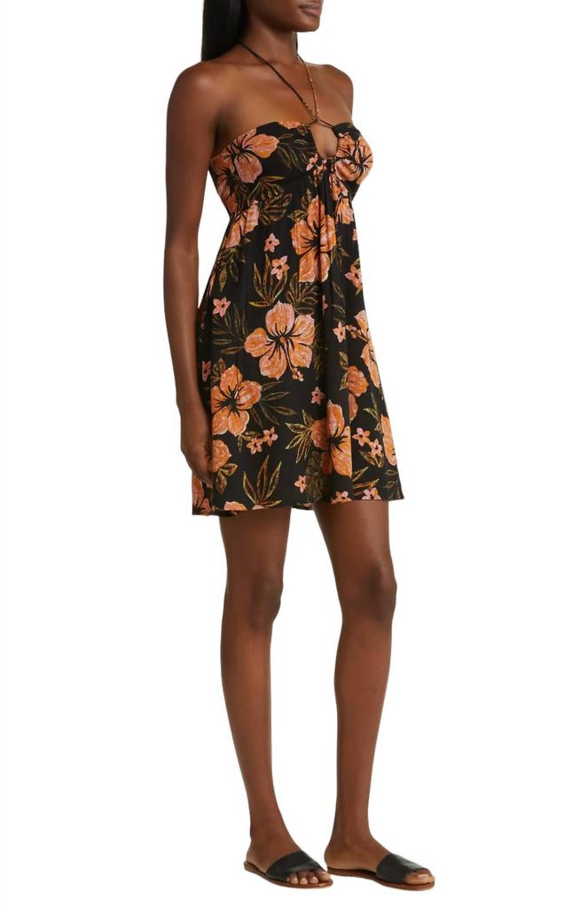 Billabong Happy Hour Dress In Black Sands