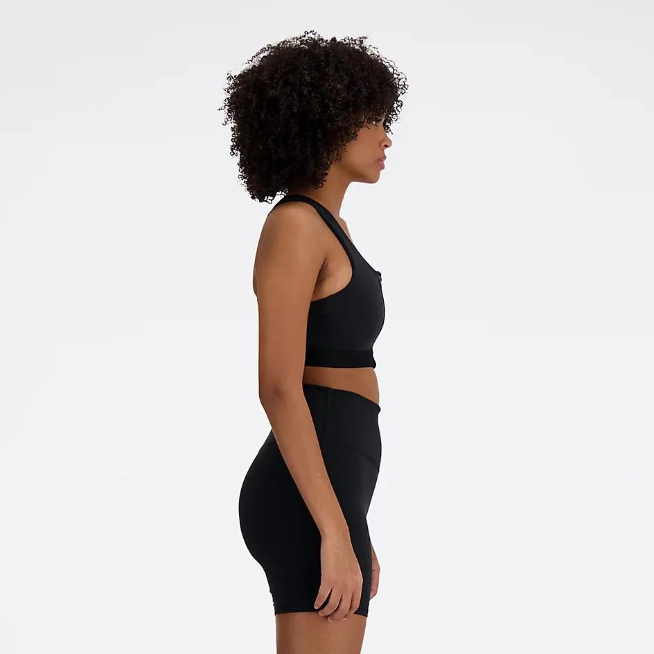 New Balance NB Sleek Medium Support Pocket Zip Front Bra 6