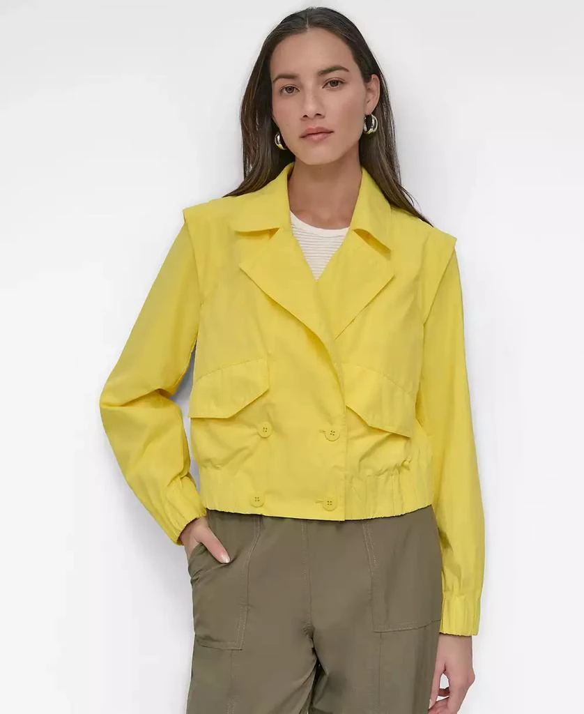 Shop Women's Cropped Trench Jacket on Sale at BeyondStyle – Get 66