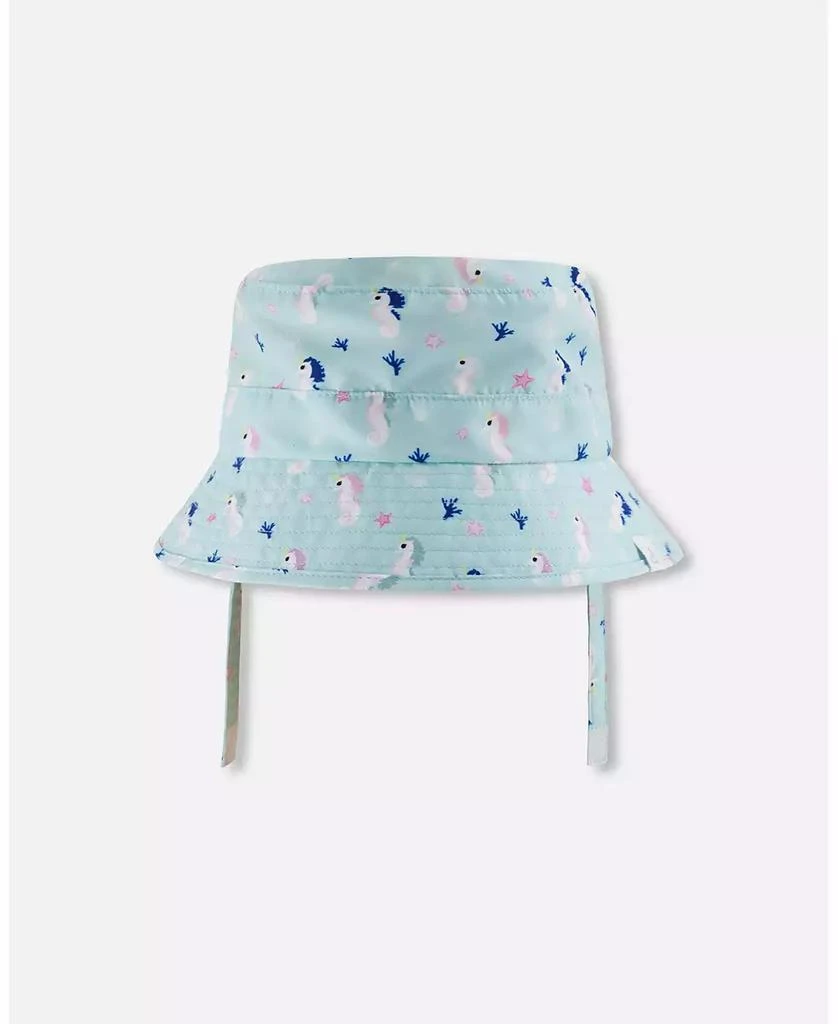 Deux par Deux Toddler Beach Hat Seahorse Print