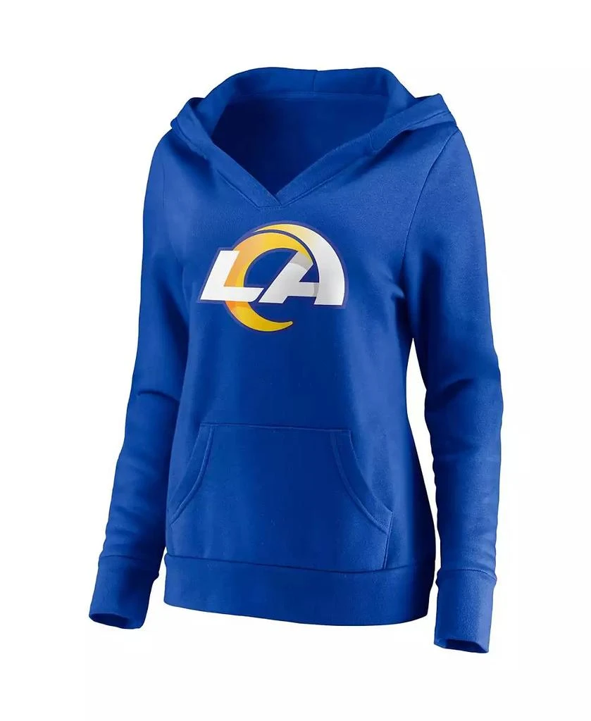 Fanatics Women's Matthew Stafford Royal Los Angeles Rams Player Icon Name and Number V-Neck Pullover Hoodie 2