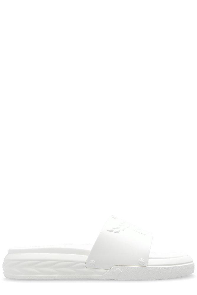 MCM MCM Logo Embossed Slip-On Slides