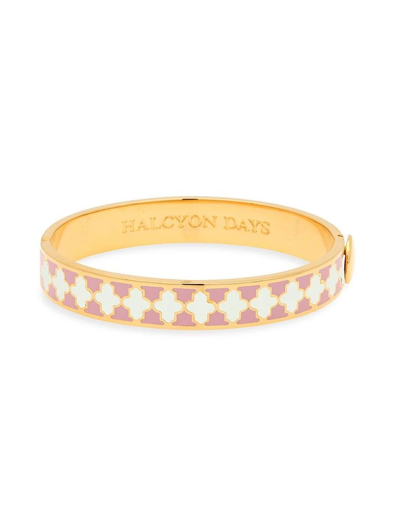 Halcyon Days Agama 18K Gold-Plated Hinged Bangle Bracelet 1