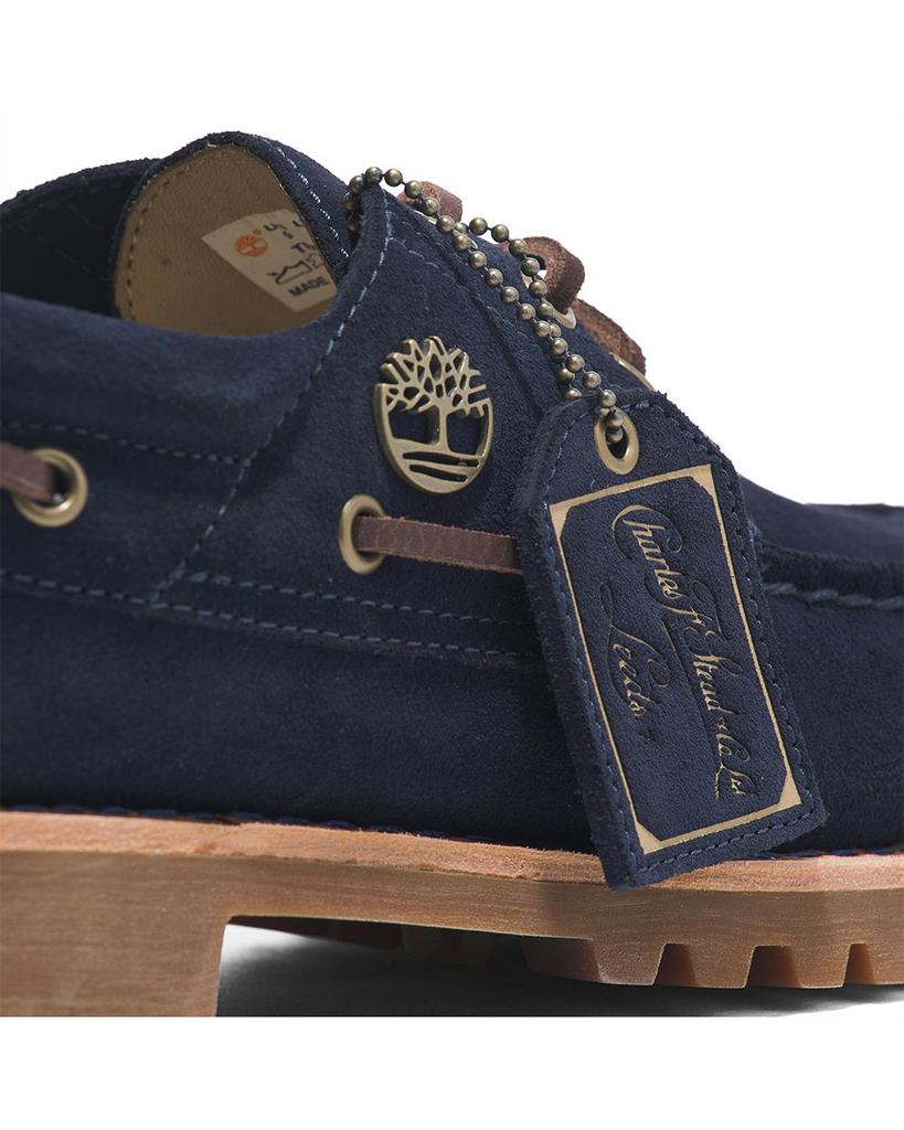 Timberland Men's C.F. Stead Indigo Suede 3 Eye Lug Handsewn Boat