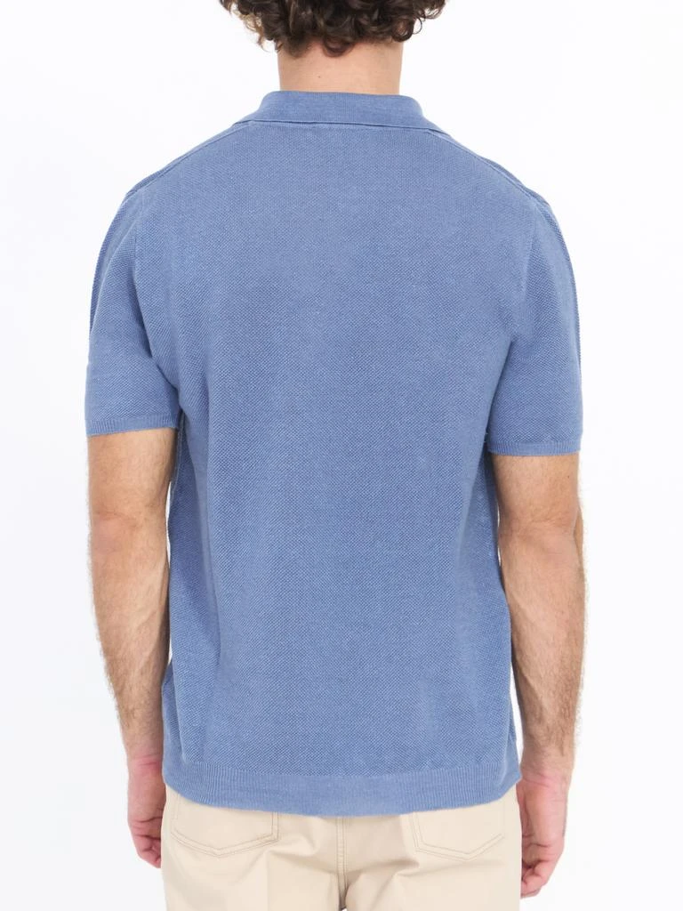 ROBERTO COLLINA Linen polo shirt 3