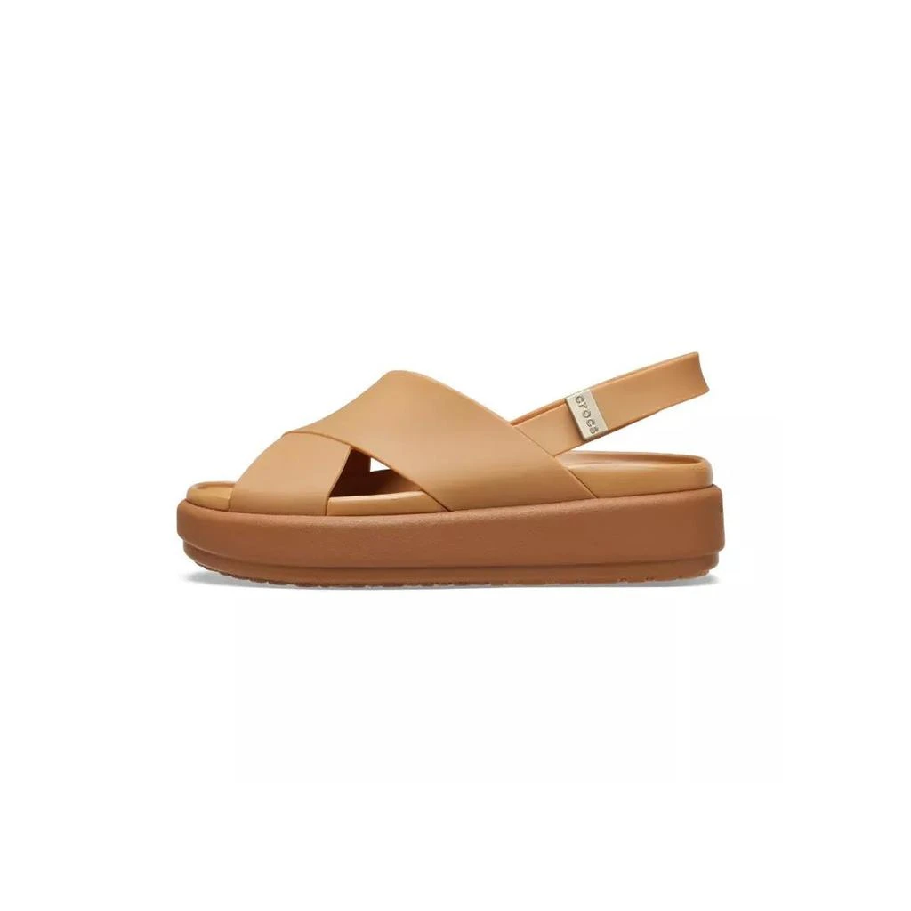 Crocs Crocs - Sandales Crocs Brooklyn Luxe Cross Strap - Marron