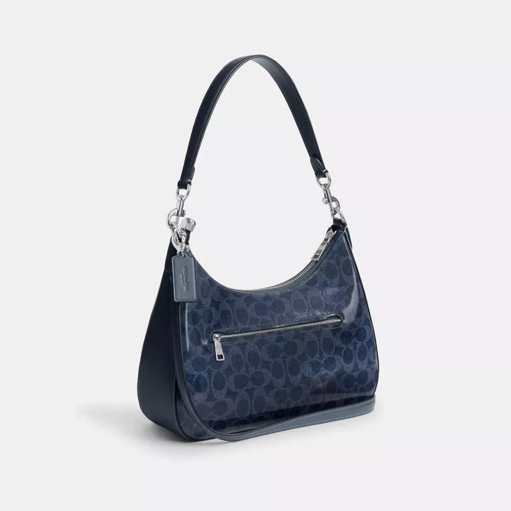 Coach Teri Hobo Bag In Signature Canvas 5