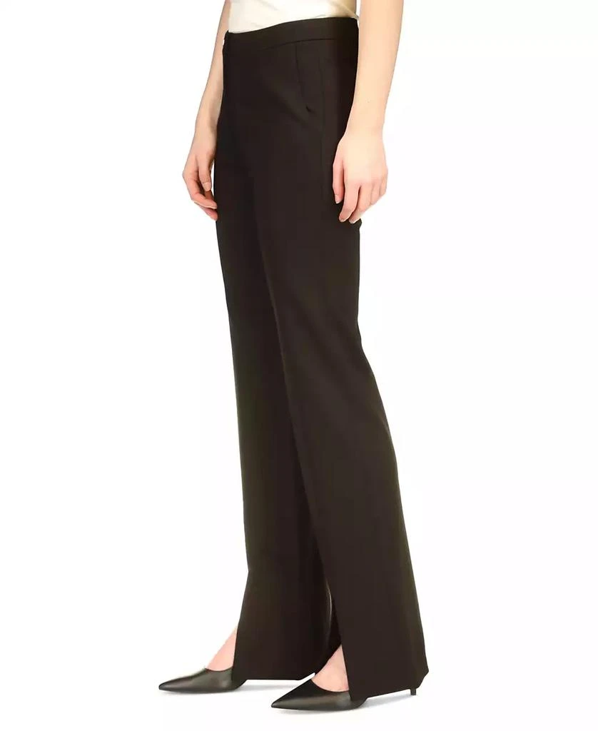 Michael Kors Women's High-Rise Split-Front Pants 4