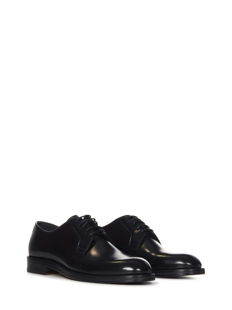 DSQUARED2 Black Brushed Calf Leather 5-Hole Derby Shoes 2