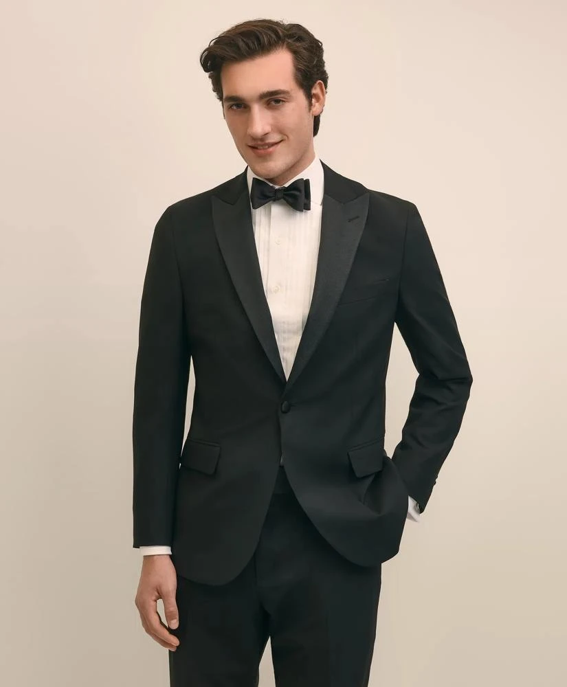 Brooks Brothers Brooks Brothers Explorer Collection Classic Fit Wool Tuxedo Jacket 1